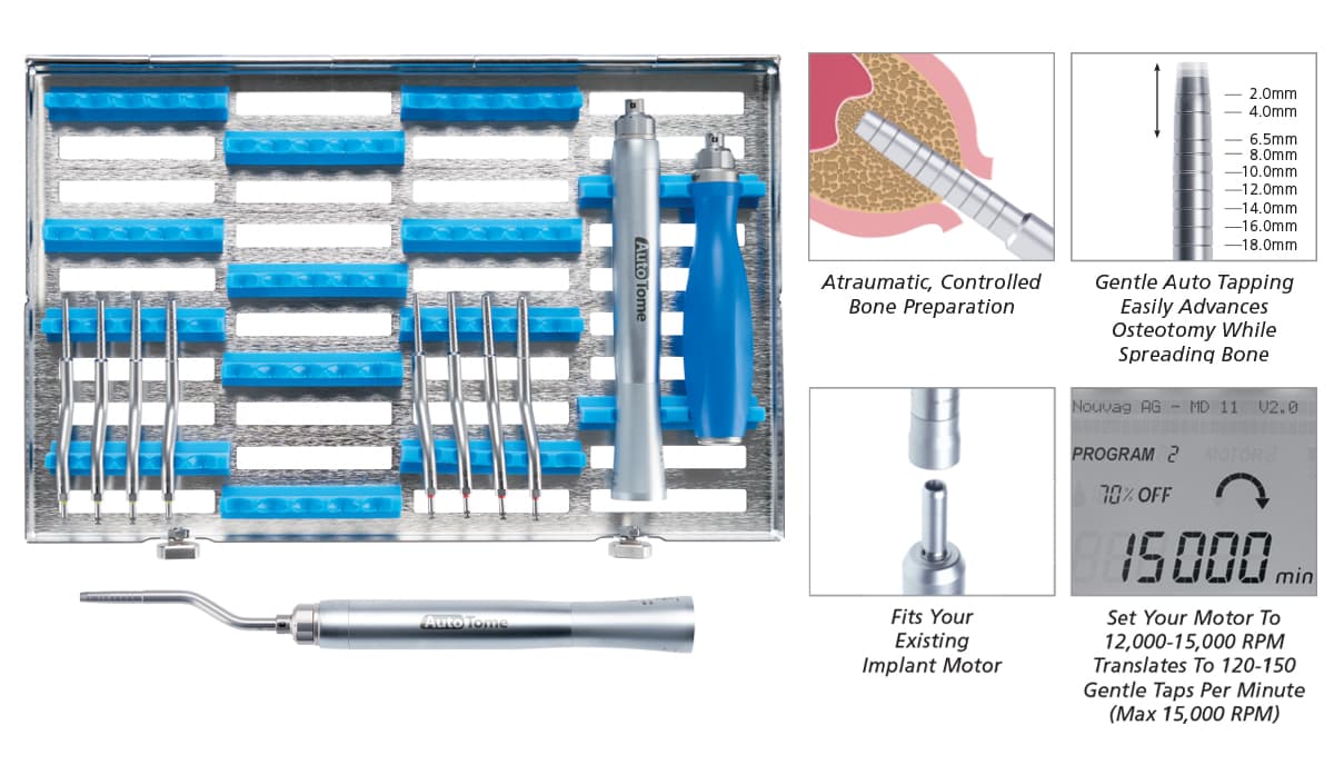 Salvin AutoTome® Osteotome Starter Kit WIth Offset Tips