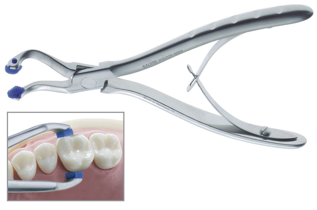 Salvin Rubber Tipped Crown Plier          