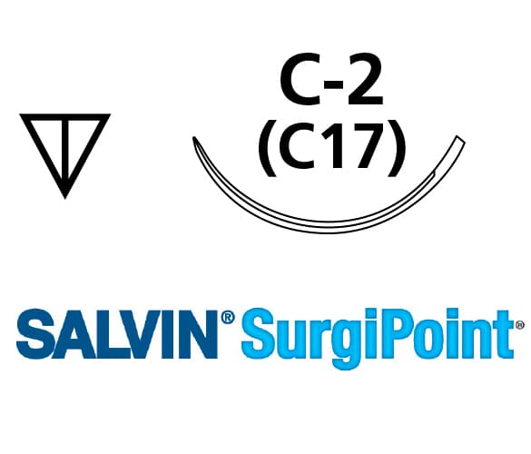 Salvin 6-0 Polypropylene,BlueMono C-2 (C17) 10"(25cm) Box of 12