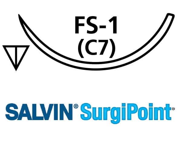 Salvin SurgiPoint 3-0 Silk - FS-1 (C7) 18" (45cm) - Box of 12