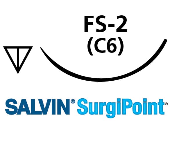 Salvin SurgiPoint 3-0 FA PGA C6(FS-2) Needle Synth Absorb 18"