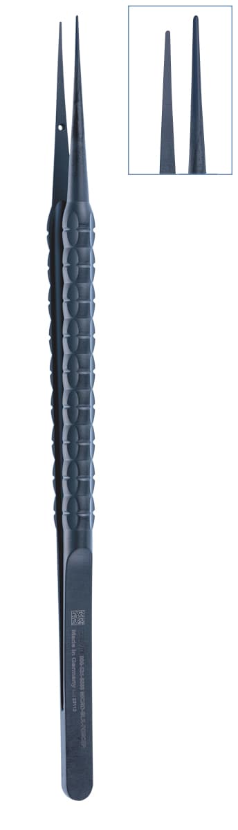 Micro-Pliers 17.5 cm, Lightweight, DLC Coated - Straight Tip