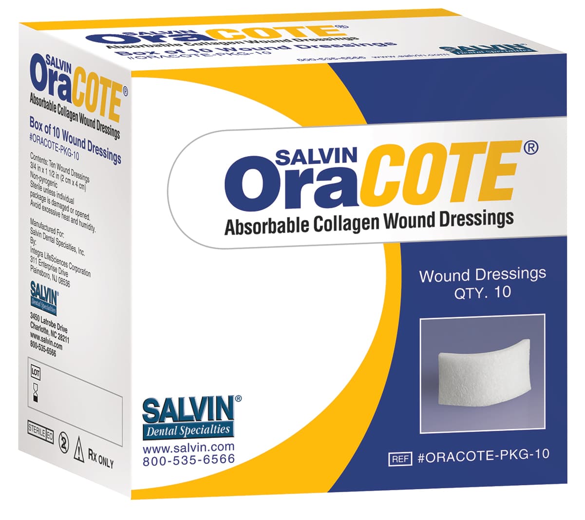 Salvin OraCOTE® Resorbable Collagen Wound Dressing - Package of 10
