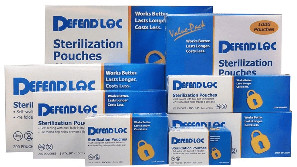 DEFENDLOC™ Pouch Sterilization S/S 3.5X10 200/BX